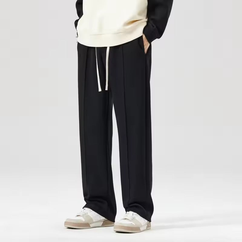 Kazuto | Men's Baggy Stripe Joggers – Relaxed Fit Breathable Wide