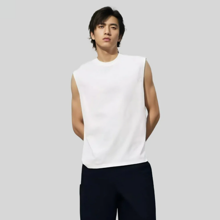 Pack of 4 Kai - Sleeveless oversize t-shirts (240 GSM)