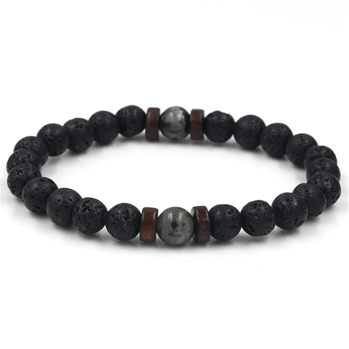 Lavora | Mens Lava Bead Bracelet