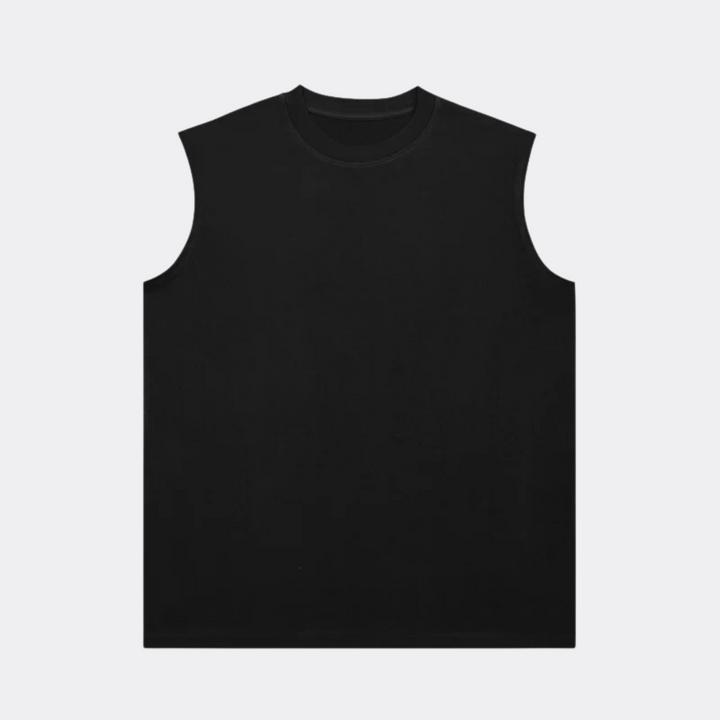 Pack of 4 Kai - Sleeveless oversize t-shirts (240 GSM)