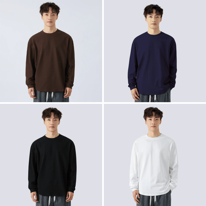 Pack of 4 Takumi - Long-sleeve oversize t-shirts (260 GSM)