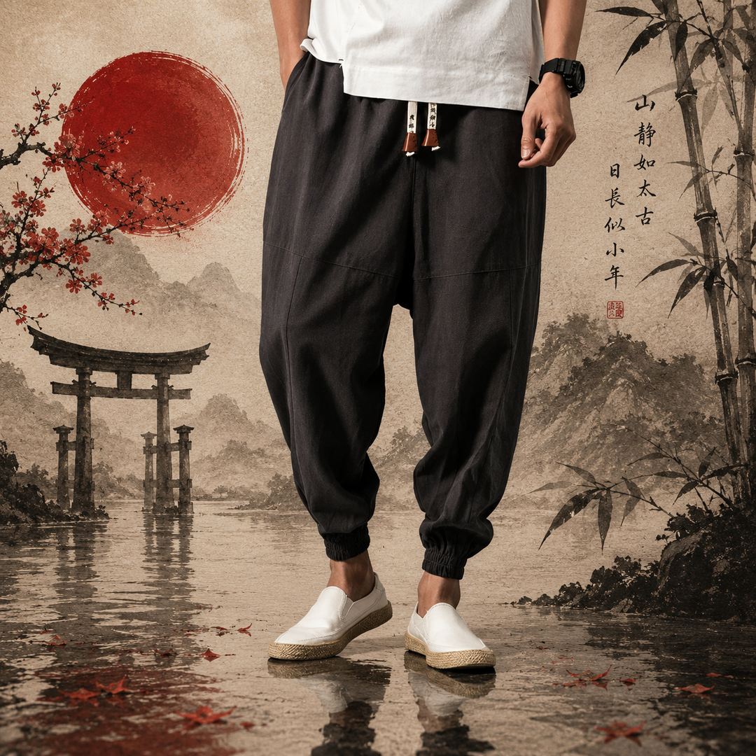 Arashi - Comfortable cotton harem pants