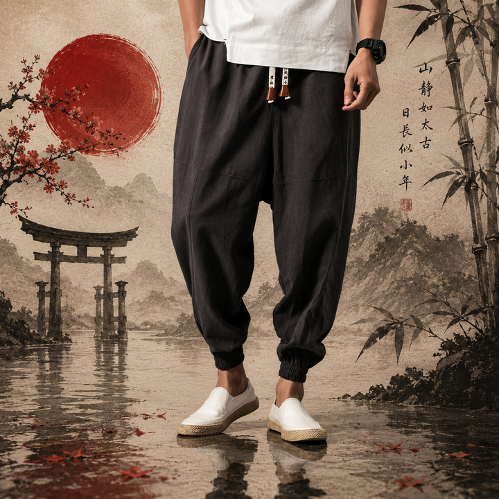 Arashi - Comfortable cotton harem pants