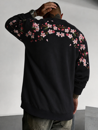 Sakura Embroidered Sweatshirt