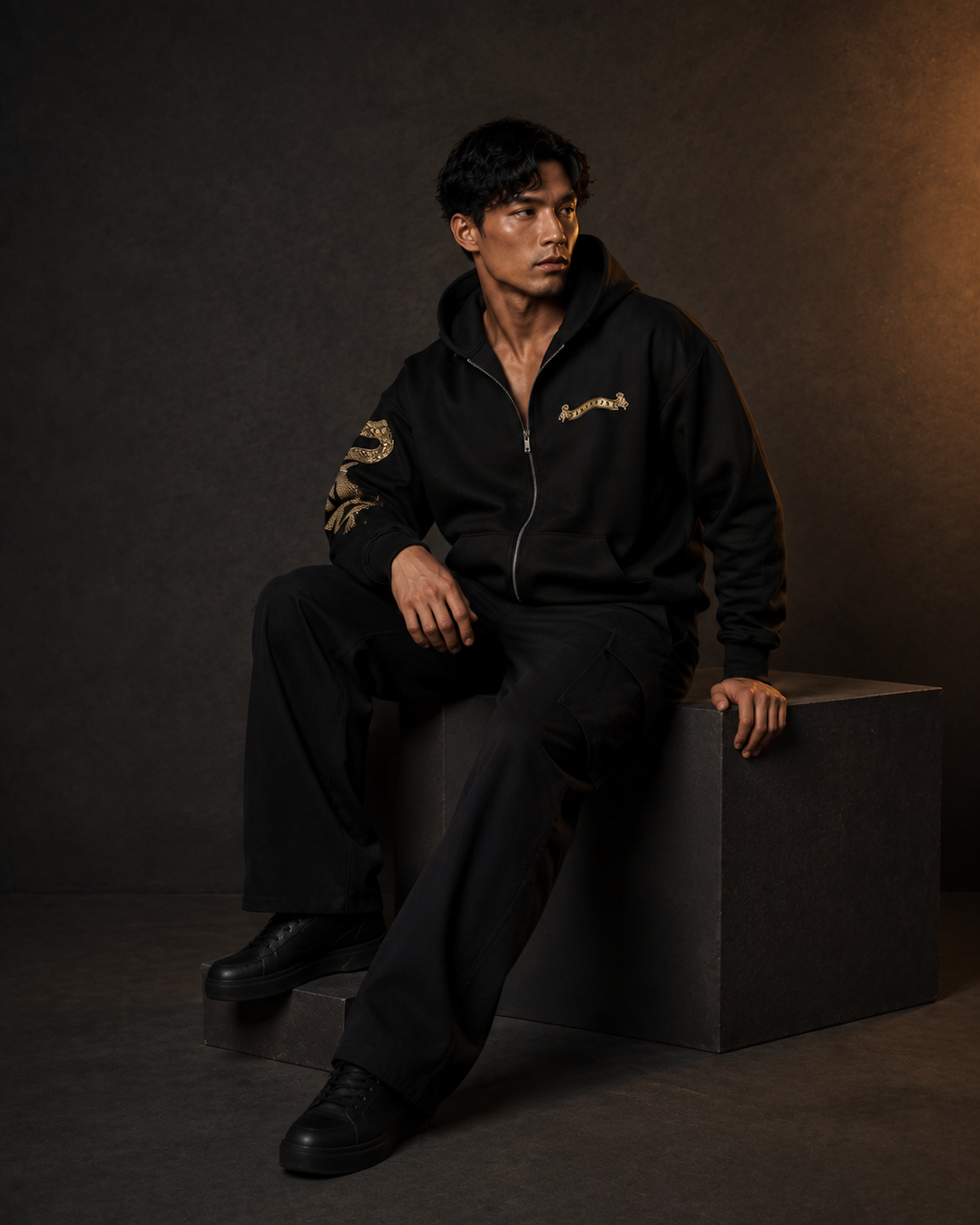 Dragon Embroidered Hoodie