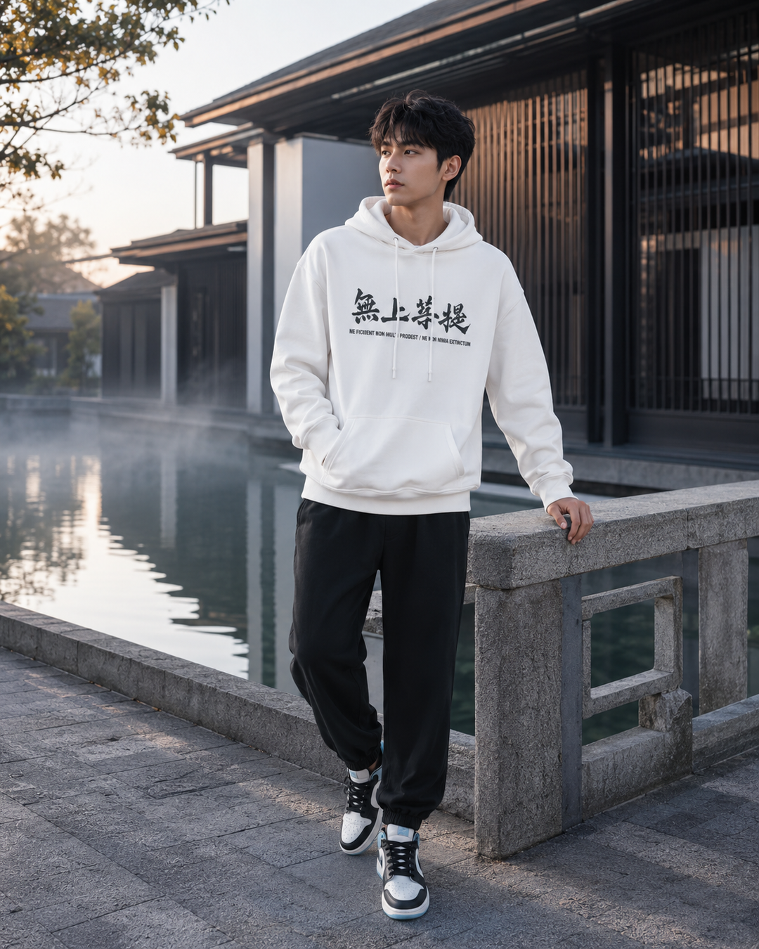 Crane Printed Hoodie