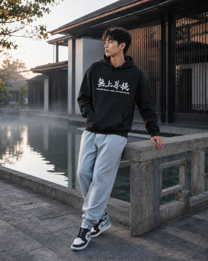 Crane Printed Hoodie