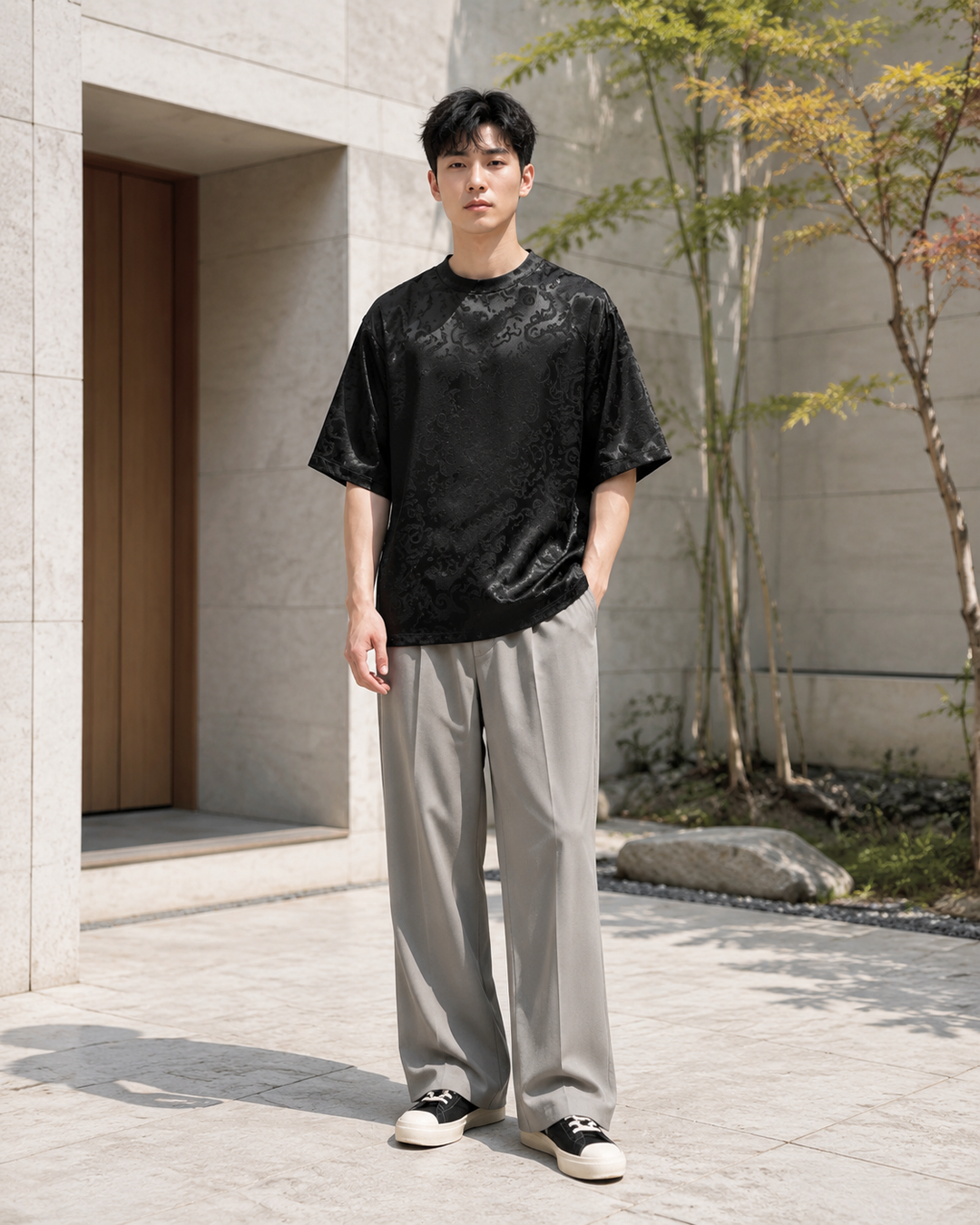 Japanese Jacquard T-shirt