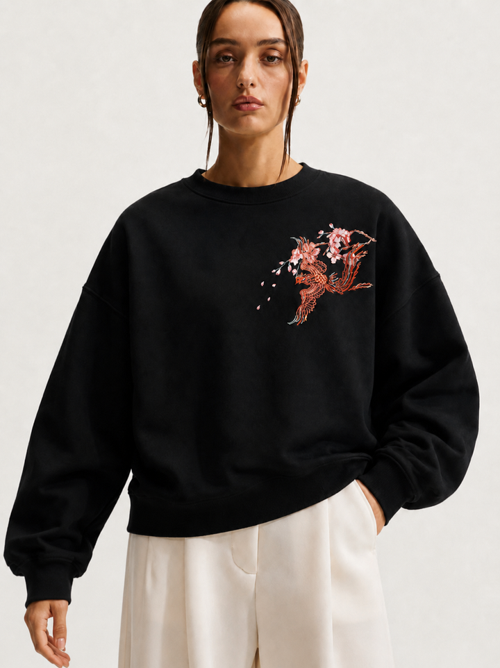 Phoenix Embroidered Sweatshirt