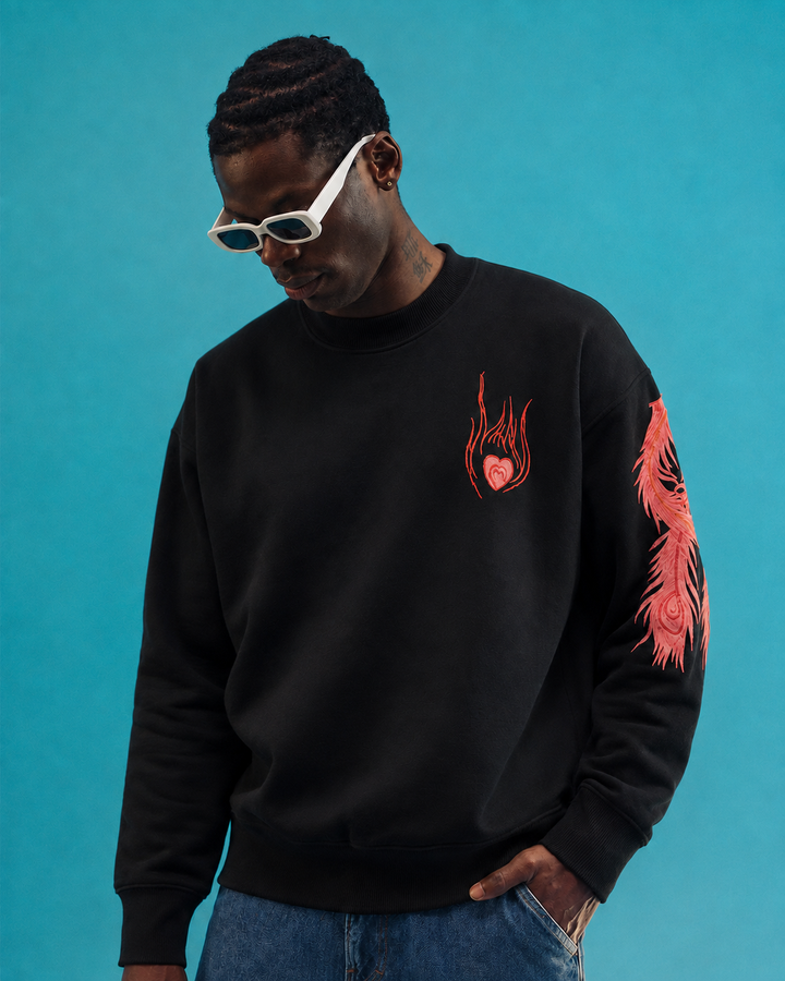 Enjin Phoenix Embroidered Sweatshirt