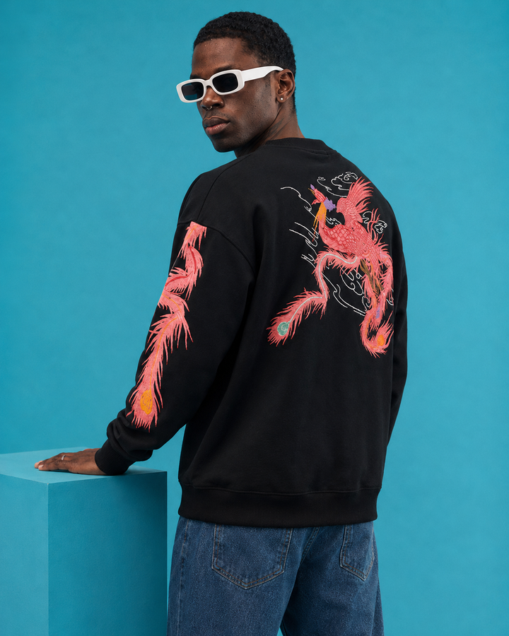 Enjin Phoenix Embroidered Sweatshirt