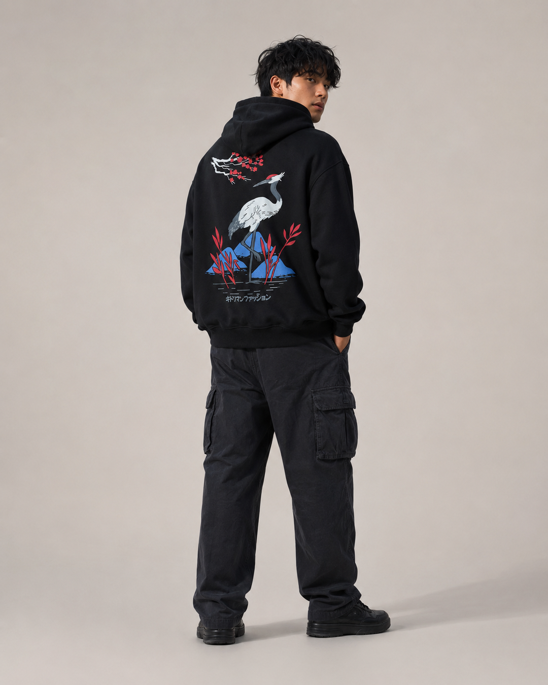 Shizuka Crane Hoodie