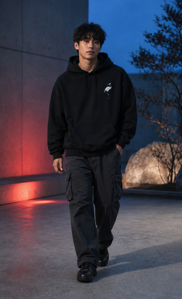 Shizuka Crane Hoodie