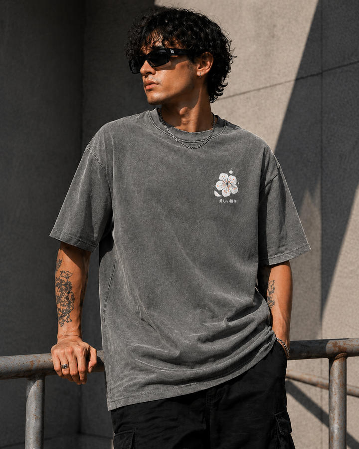Crane Bloom Printed Tee