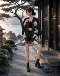 Japanese Kimono Crane Anime