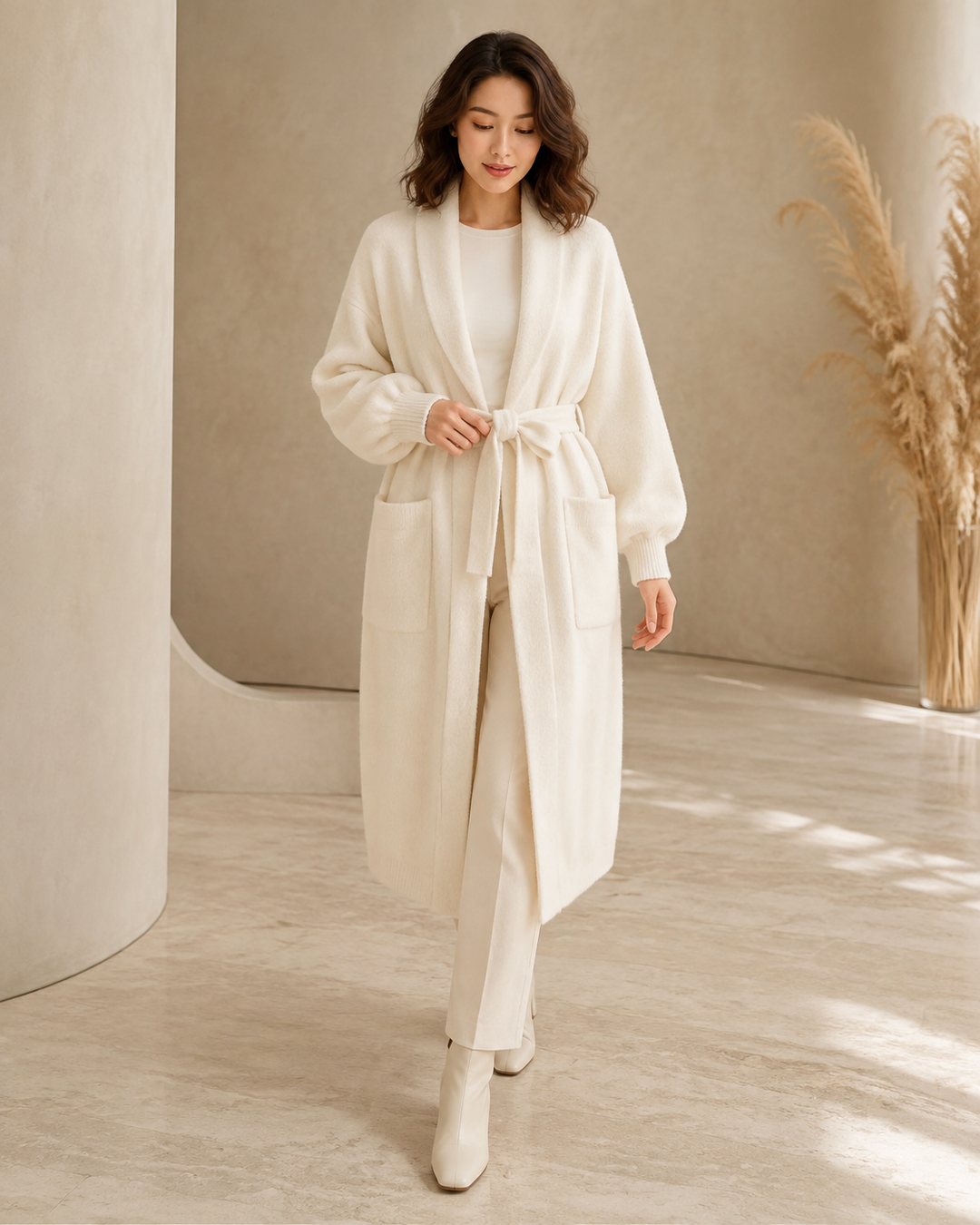 Long Knit Cardigan Jacket