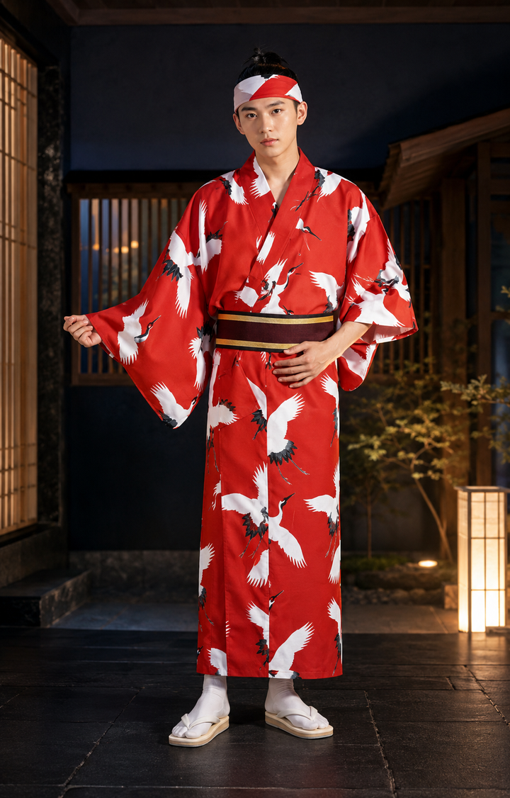 Red Kimono Robe