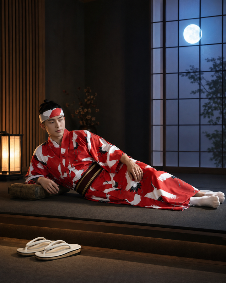 Red Kimono Robe