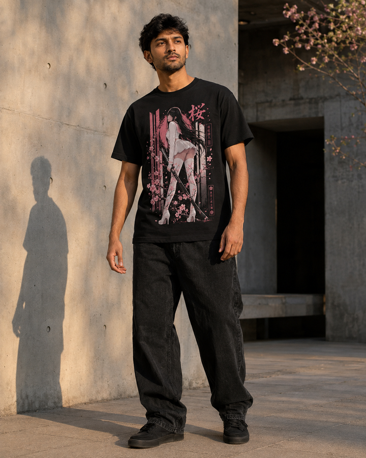 Night Sakura Ronin T-Shirt