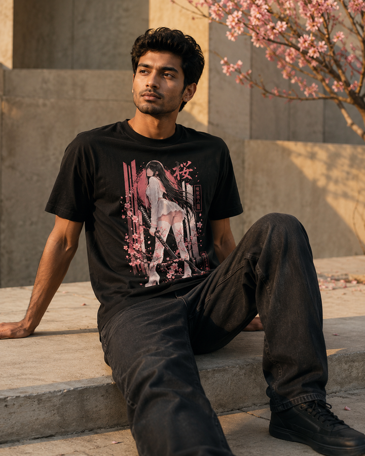 Night Sakura Ronin T-Shirt