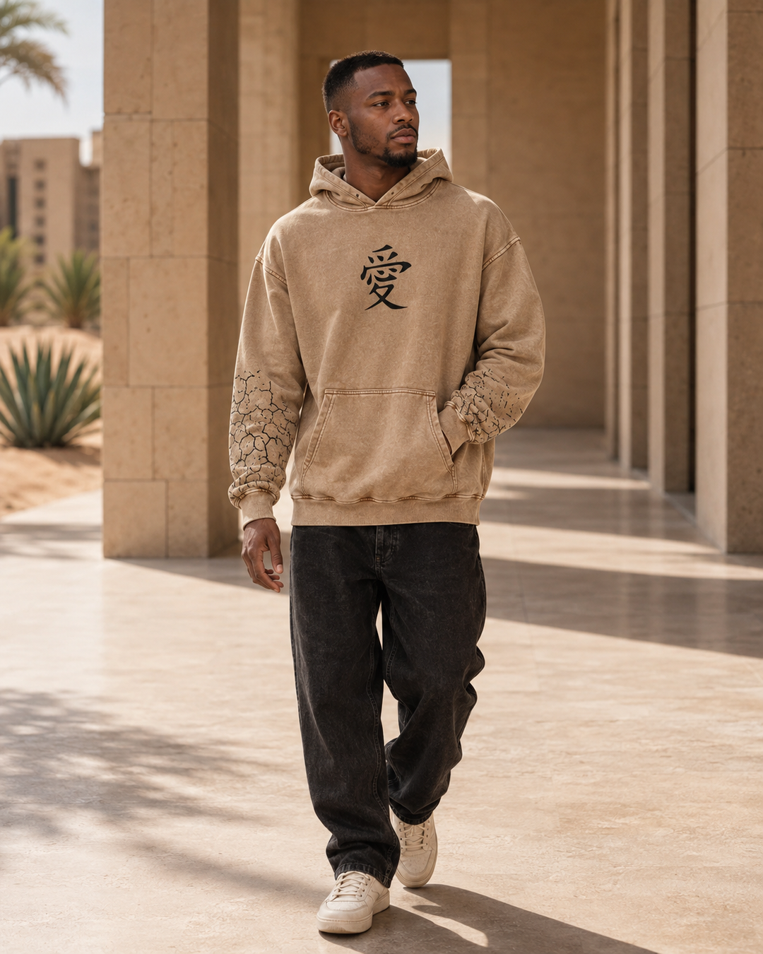 Gaara Acid Wash Hoodie
