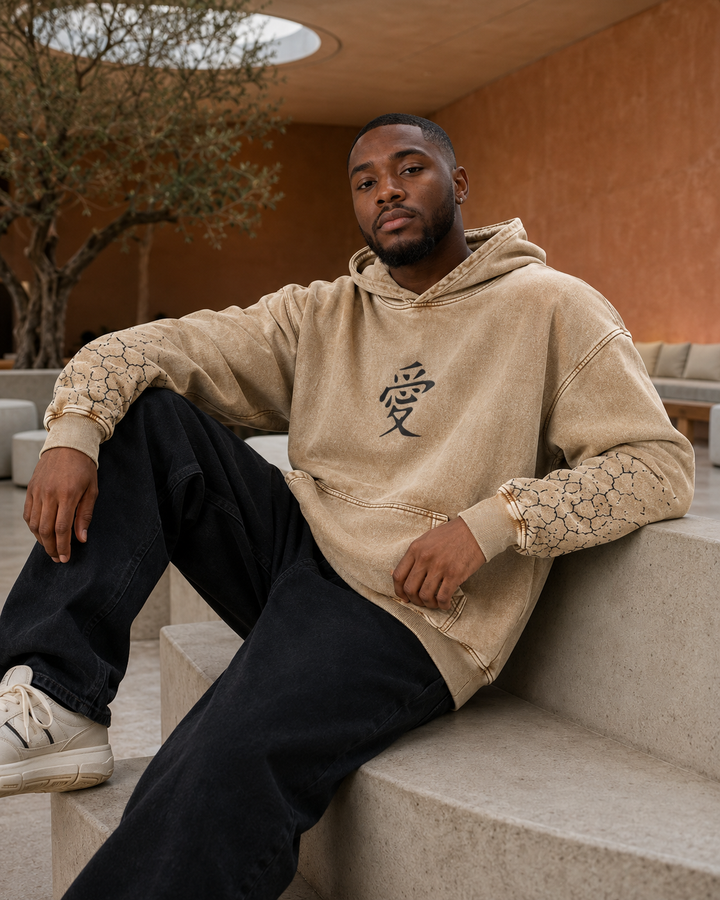 Gaara Acid Wash Hoodie