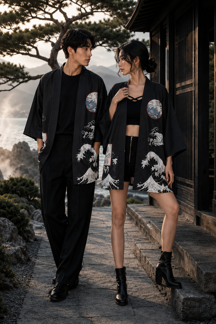 Japanese Kimono Crane Anime