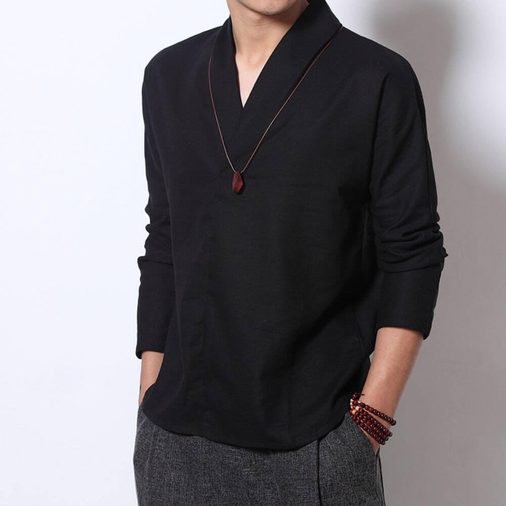 Miyabi - Long-sleeve linen shirt