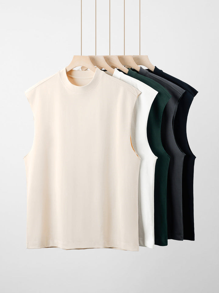 Pack of 4 Kai - Sleeveless oversize t-shirts (240 GSM)