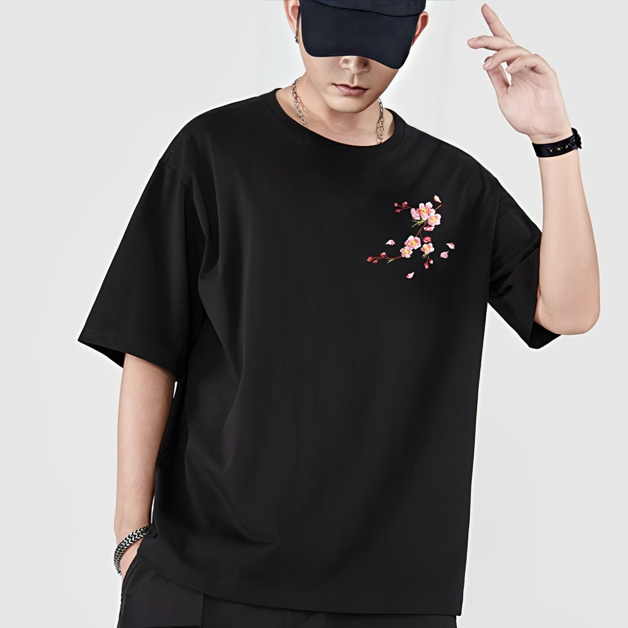 Shizu - Embroidered Oversize T-shirt