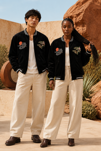 Souvenir Bomber Jacket (Tiger + Mt. Fuji)