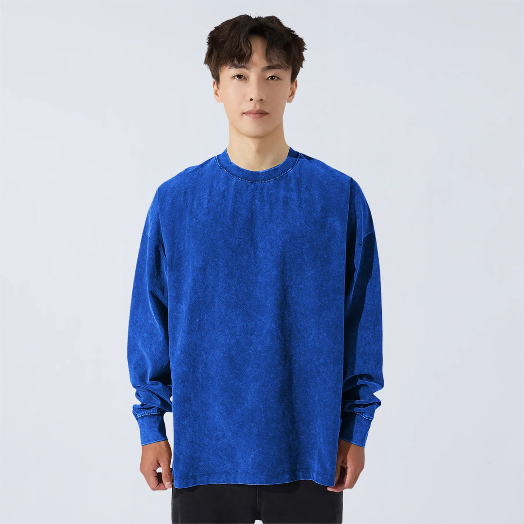 Koki - Camiseta oversize de manga larga (260 GSM)