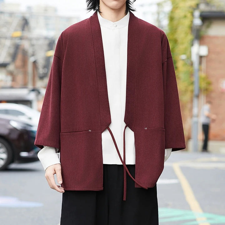 Hokori | Ukiyo-e Corduroy Kimono Cardigan