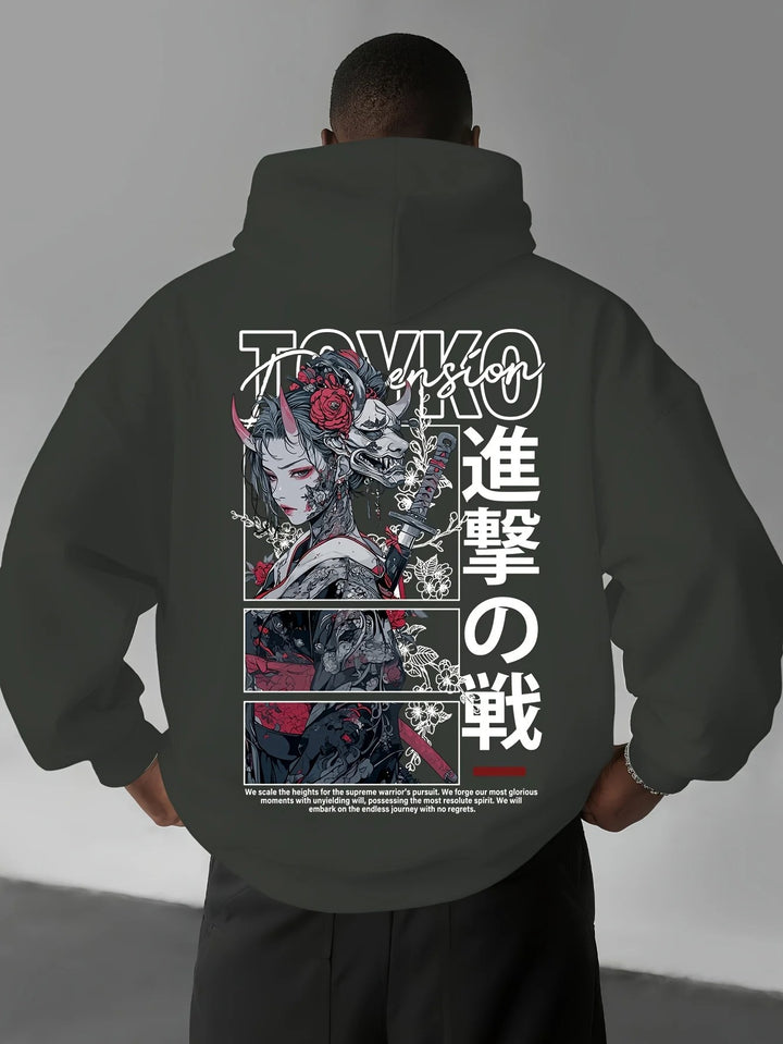 Ronjin | Mens Anime Samurai Hoodie
