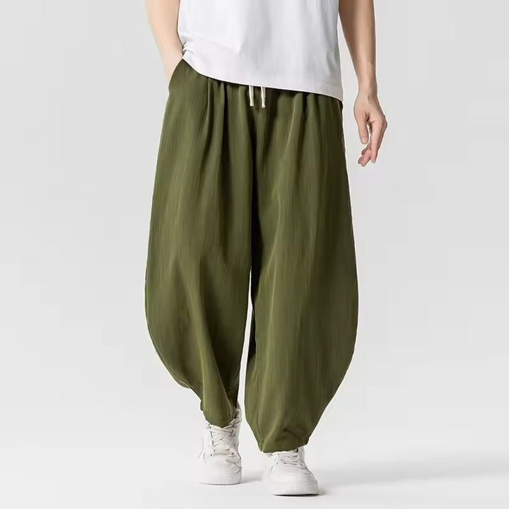 Sora - Men’s Loose Harem Pants – Wide-Leg Japanese Street Fashion