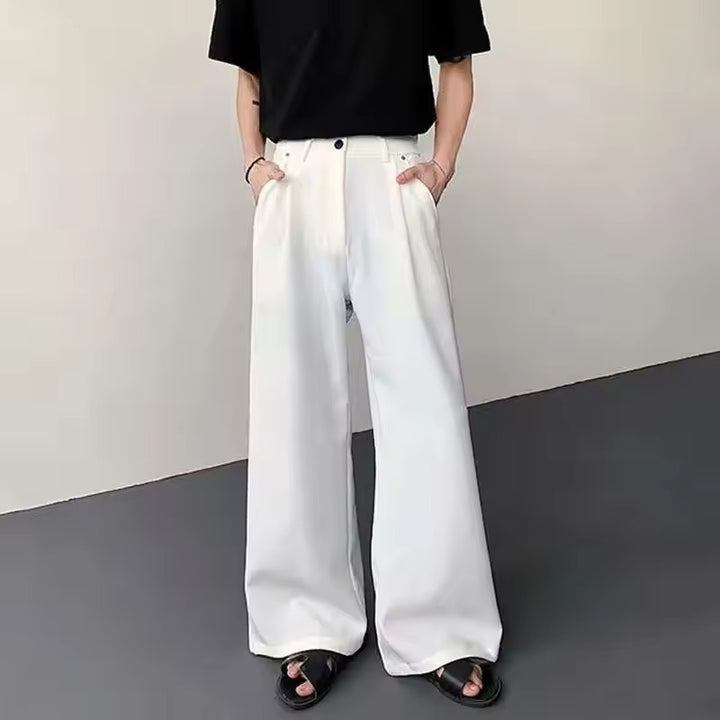 Ryusei | Straight Loose Wide-Leg Trousers for Men