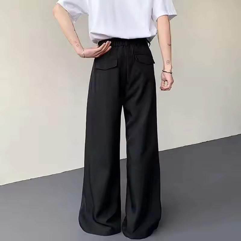 Ryusei | Straight Loose Wide-Leg Trousers for Men
