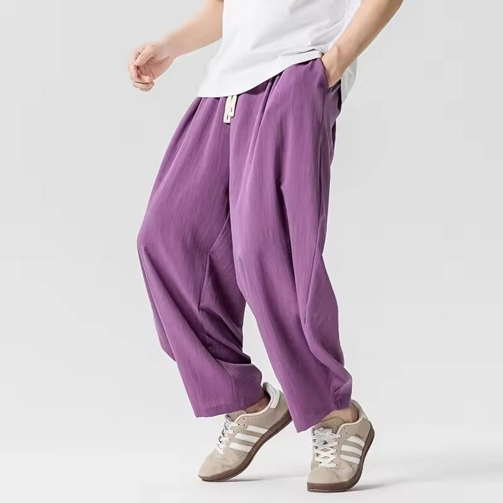 Sora - Men’s Loose Harem Pants – Wide-Leg Japanese Street Fashion