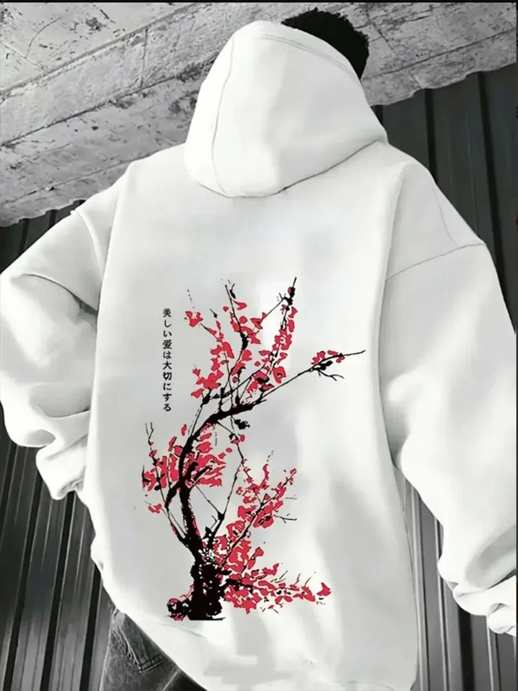 Haraku | Mens Harajuku Print Hoodie