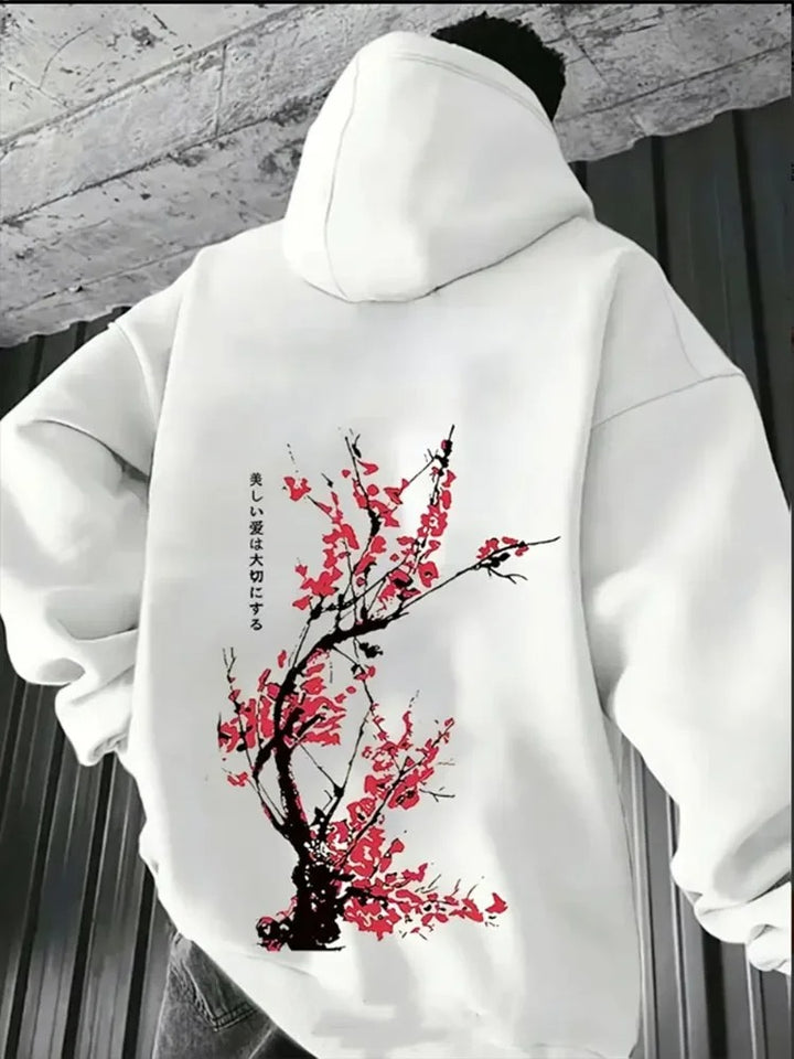 Haraku | Mens Harajuku Print Hoodie