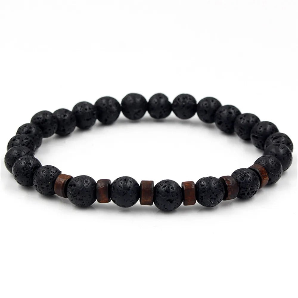 Lavora | Mens Lava Bead Bracelet