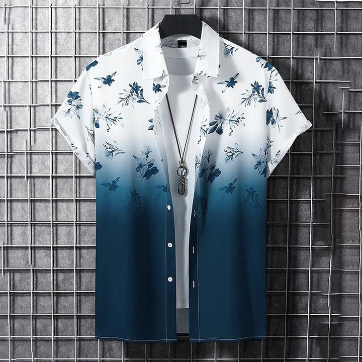 Yamato | Graffiti Floral Summer Button-Up Shirt