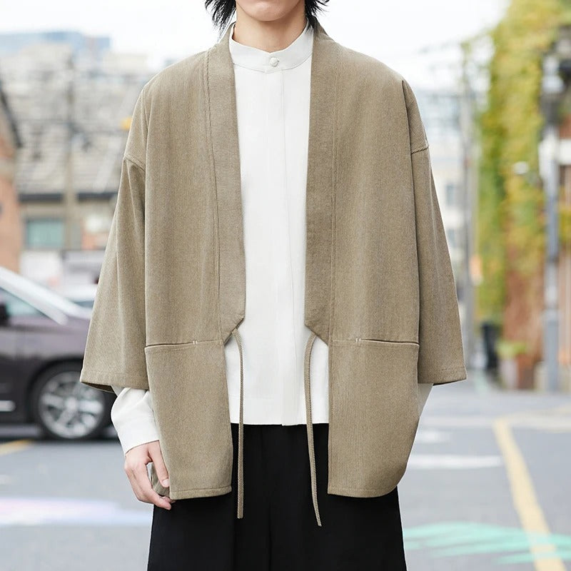 Hokori | Ukiyo-e Corduroy Kimono Cardigan