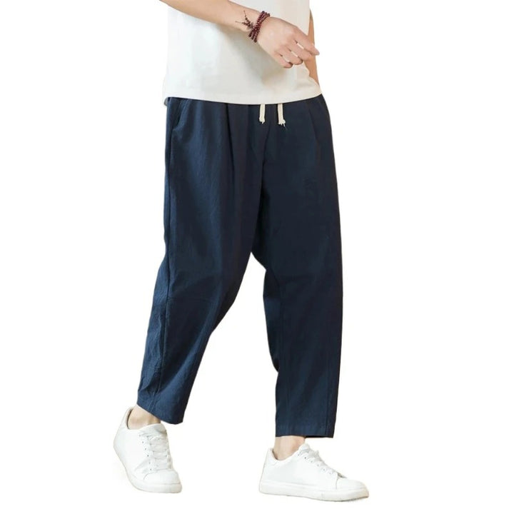 Shinrai | Relaxed Linen Drawstring Street Pants