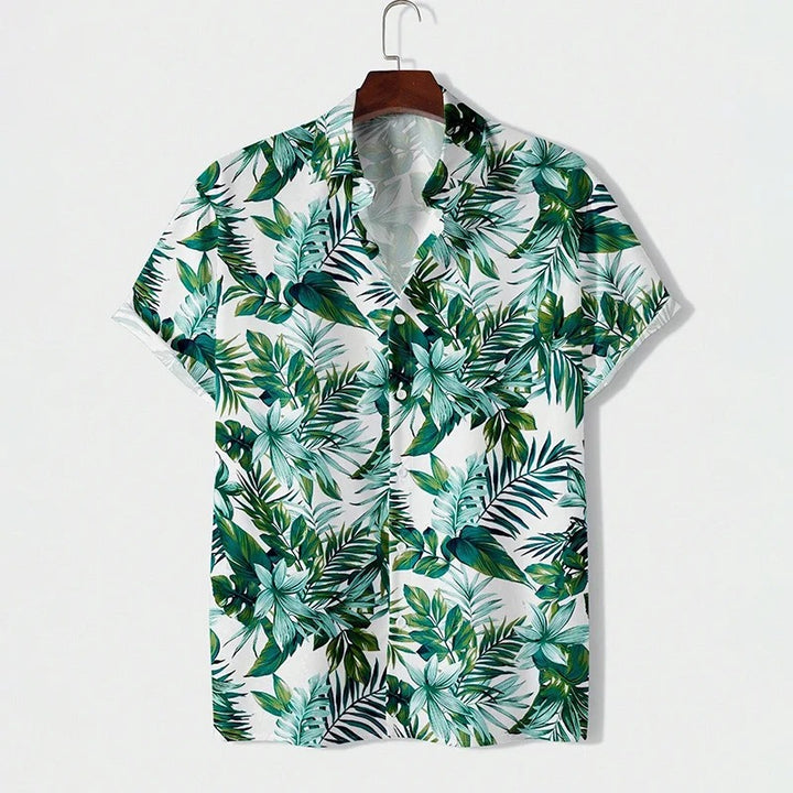 Yamato | Graffiti Floral Summer Button-Up Shirt