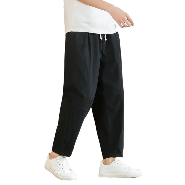 Shinrai | Relaxed Linen Drawstring Street Pants