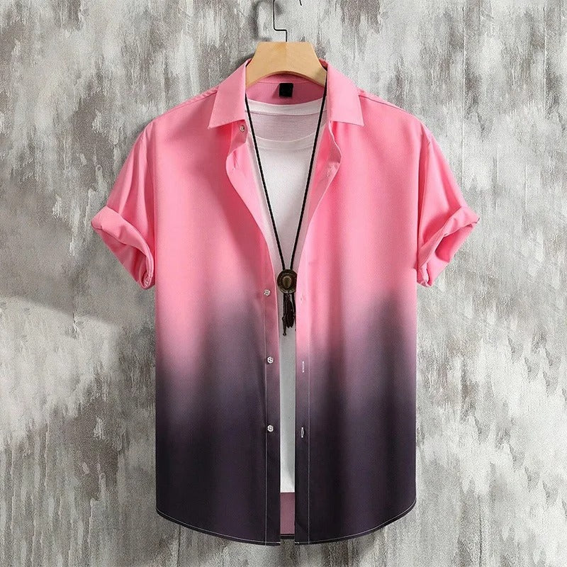 Yamato | Graffiti Floral Summer Button-Up Shirt