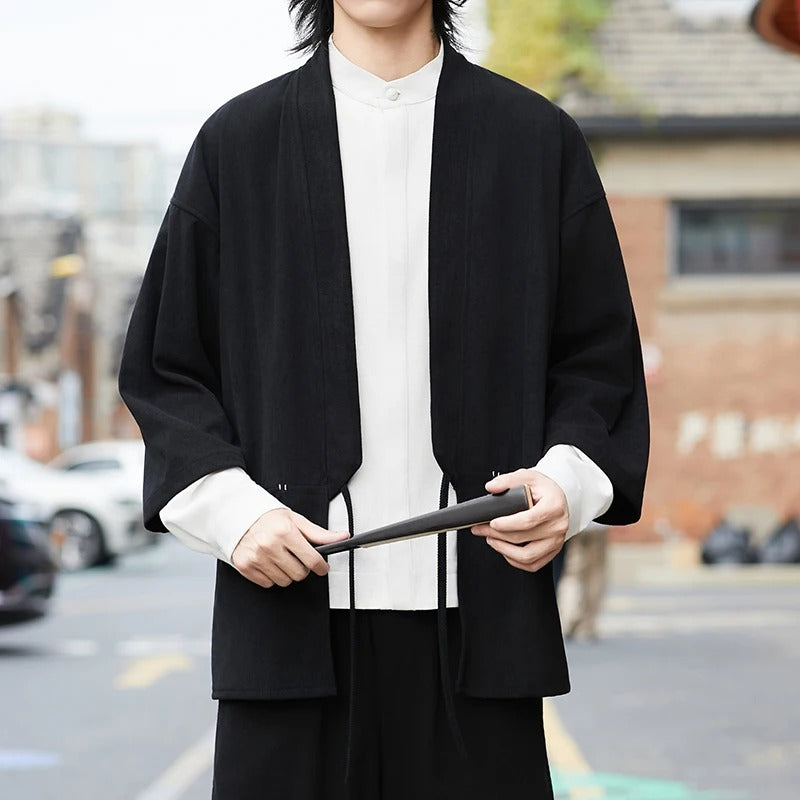 Hokori | Ukiyo-e Corduroy Kimono Cardigan