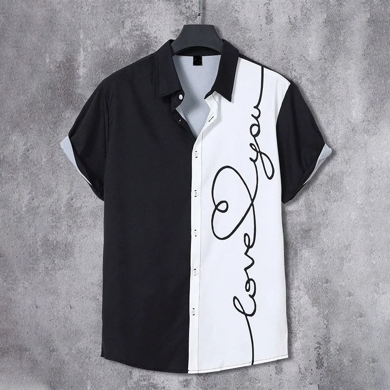 Yamato | Graffiti Floral Summer Button-Up Shirt