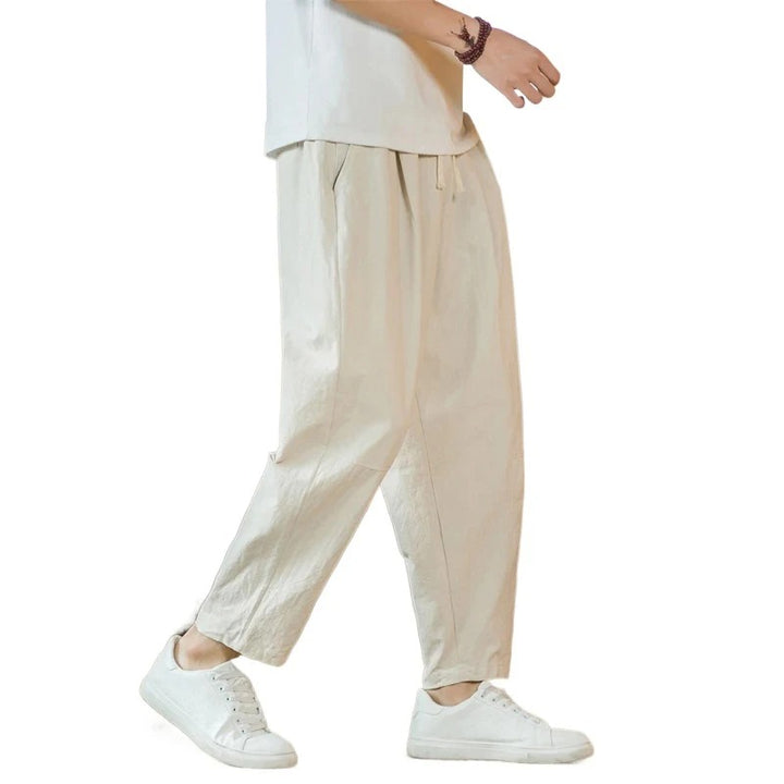 Shinrai | Relaxed Linen Drawstring Street Pants